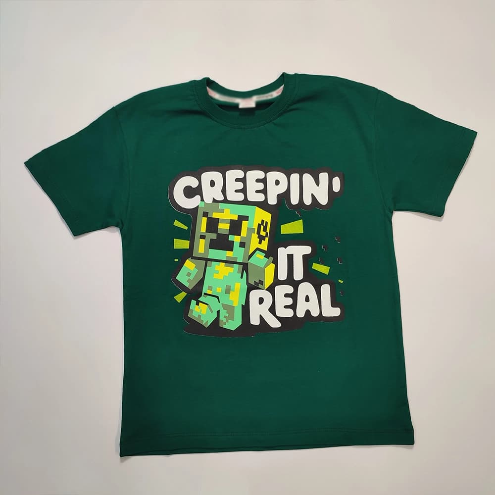 تیشرت تک دخترانه و پسرانه Minecraft REAL — تصویر ۳