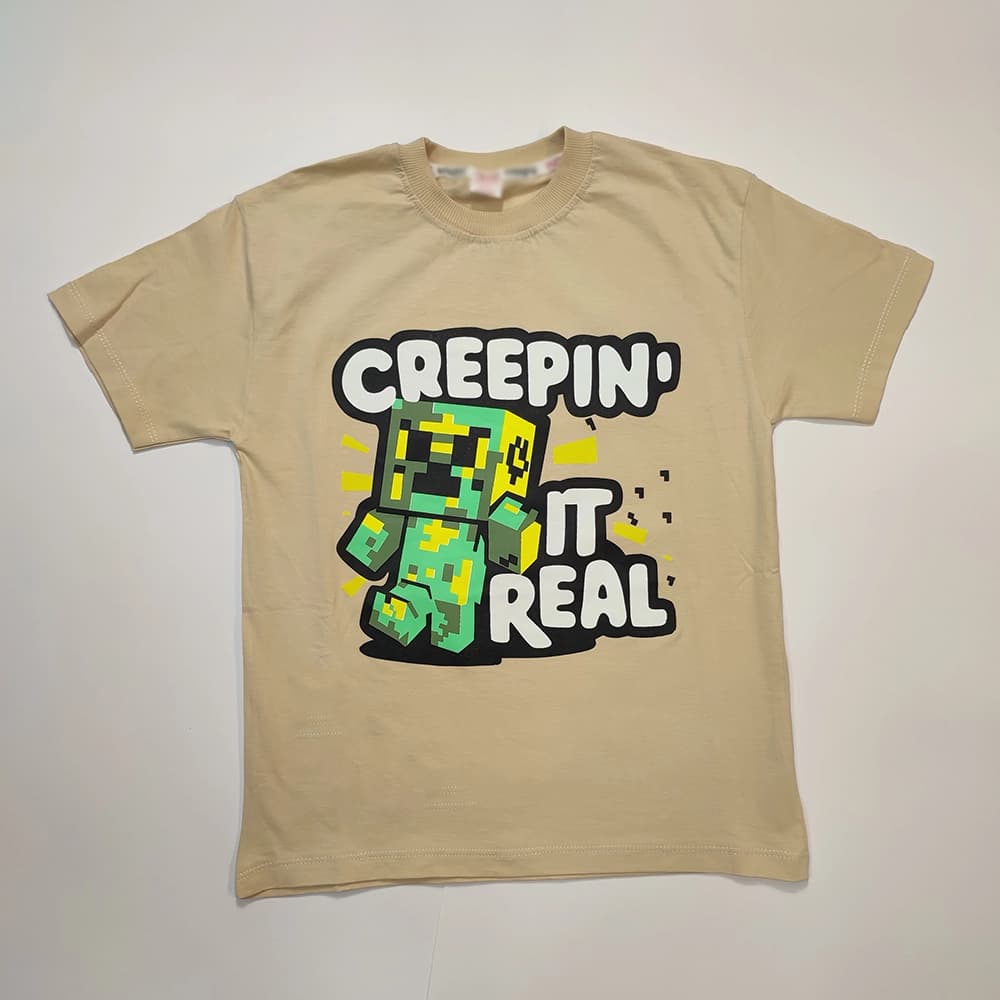 تیشرت تک دخترانه و پسرانه Minecraft REAL — تصویر ۷