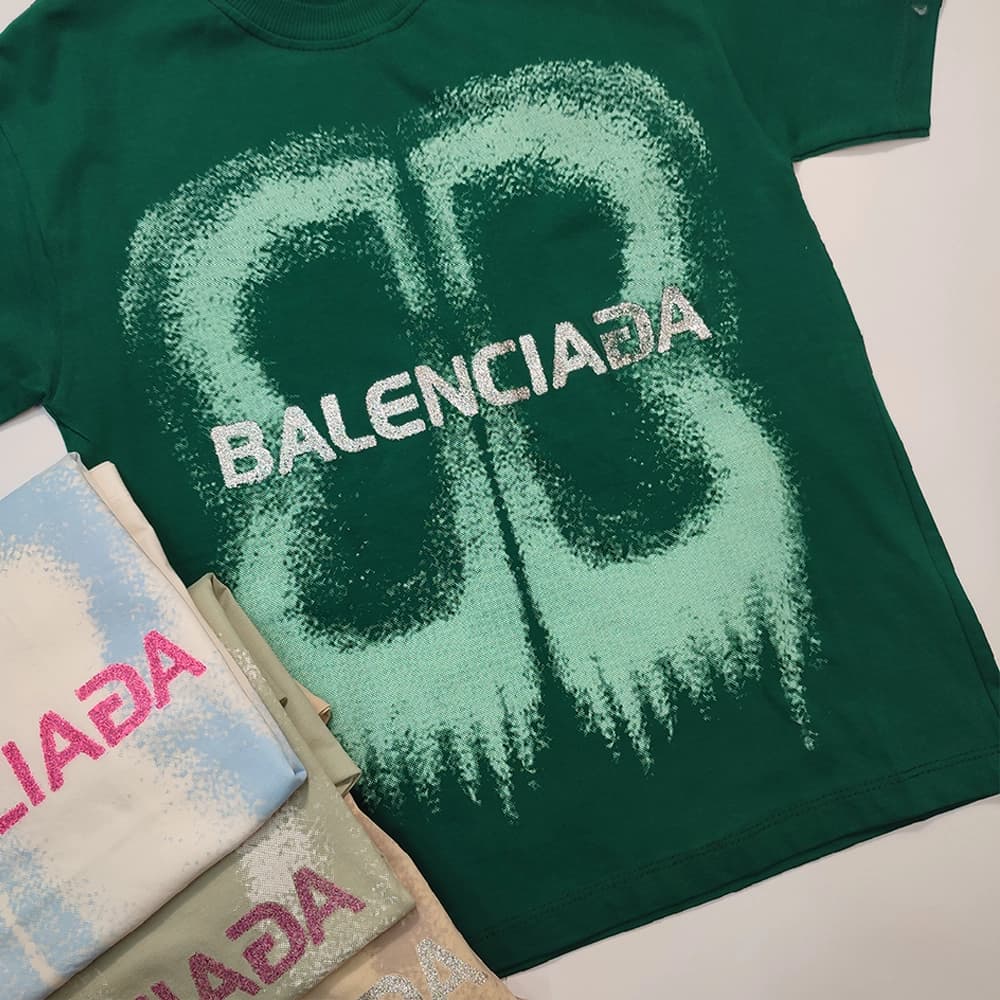 تیشرت تک دخترانه و پسرانه Balenciaga BB — تصویر ۷