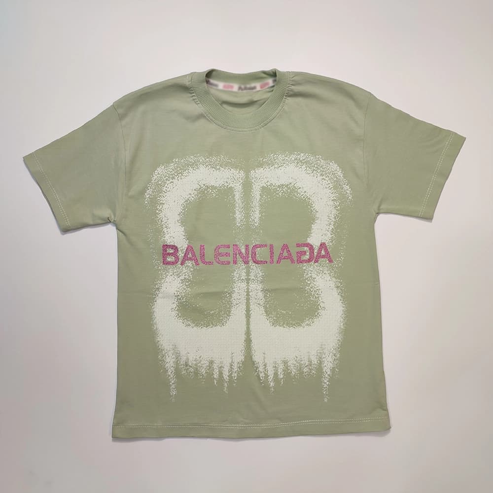 تیشرت تک دخترانه و پسرانه Balenciaga BB — تصویر ۵