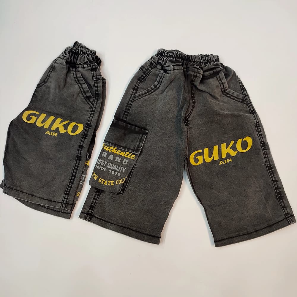 شلوارک تک جین دخترانه و پسرانه GUKO