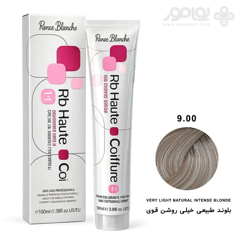 رنگ موی رنه بلانش سری COIFFURE شماره 9.00 بلوند طبیعی خیلی روشن قوی