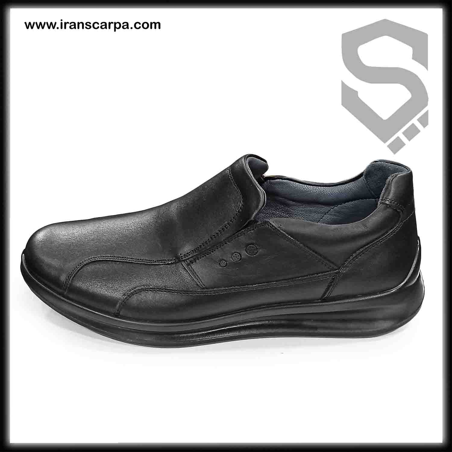 کفش چرم مردانه طبی مدل لاین