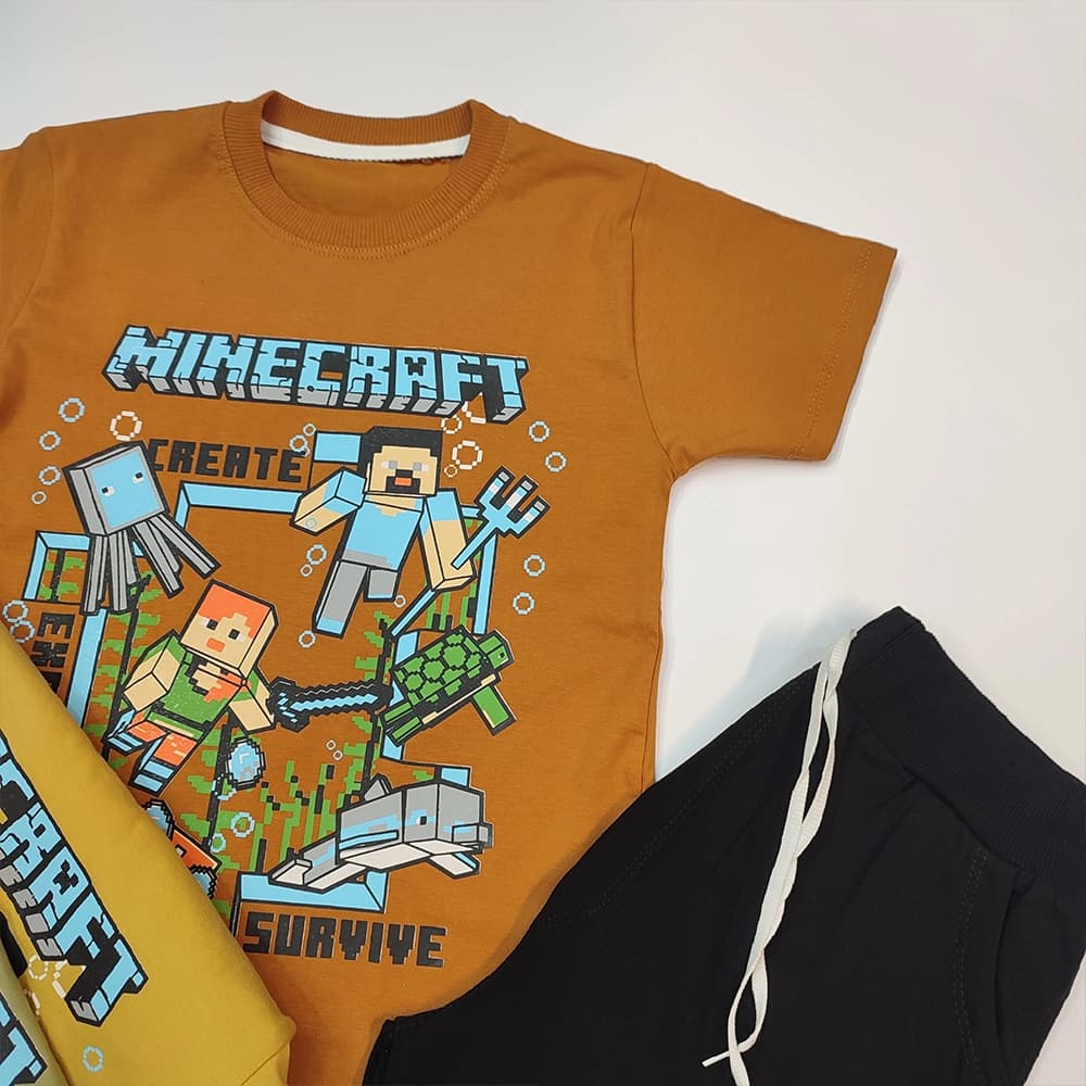 تیشرت شلوارک پسرانه ماینکرافت Minecraft — تصویر ۸