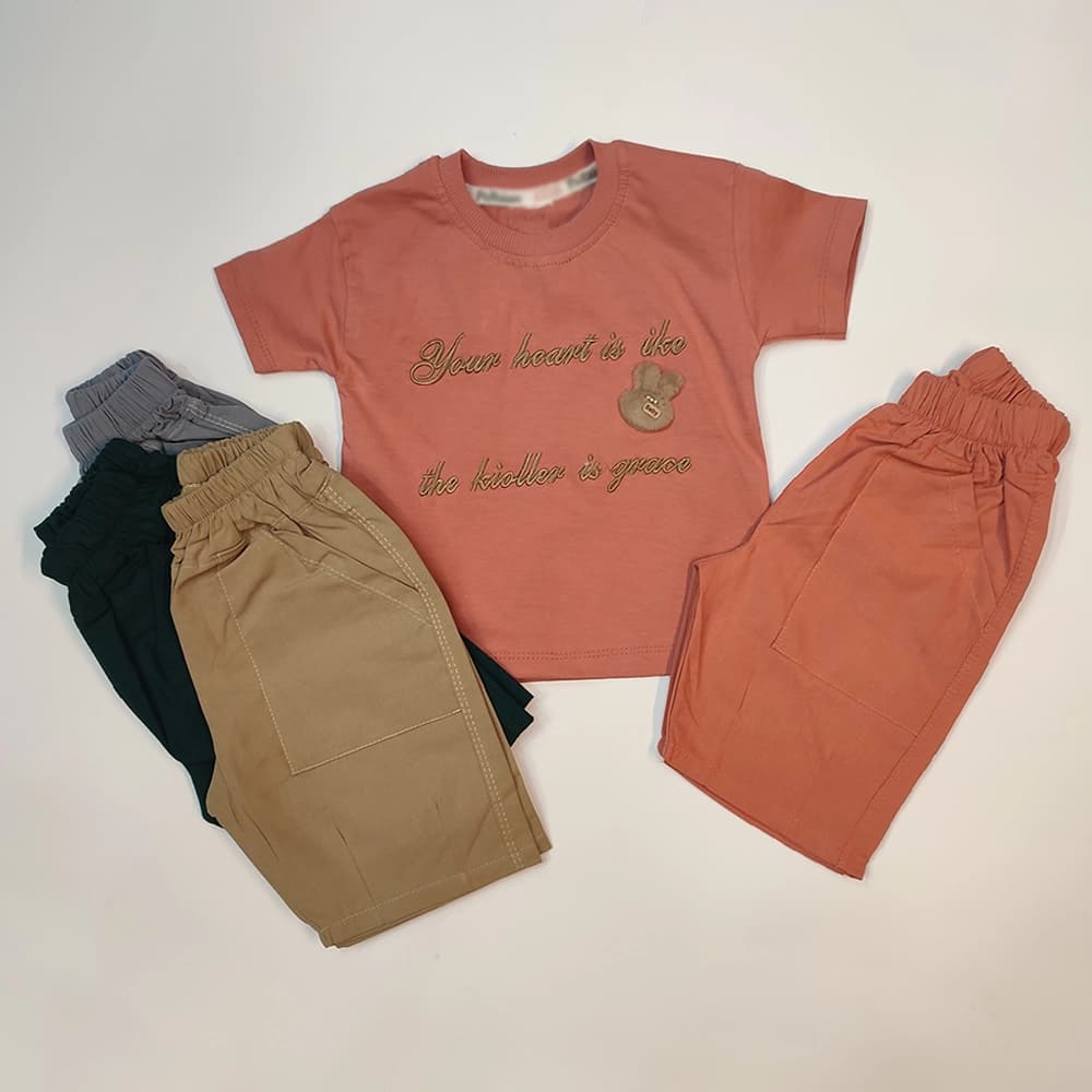 تیشرت شلوارک لینن دخترانه Rabbit Small