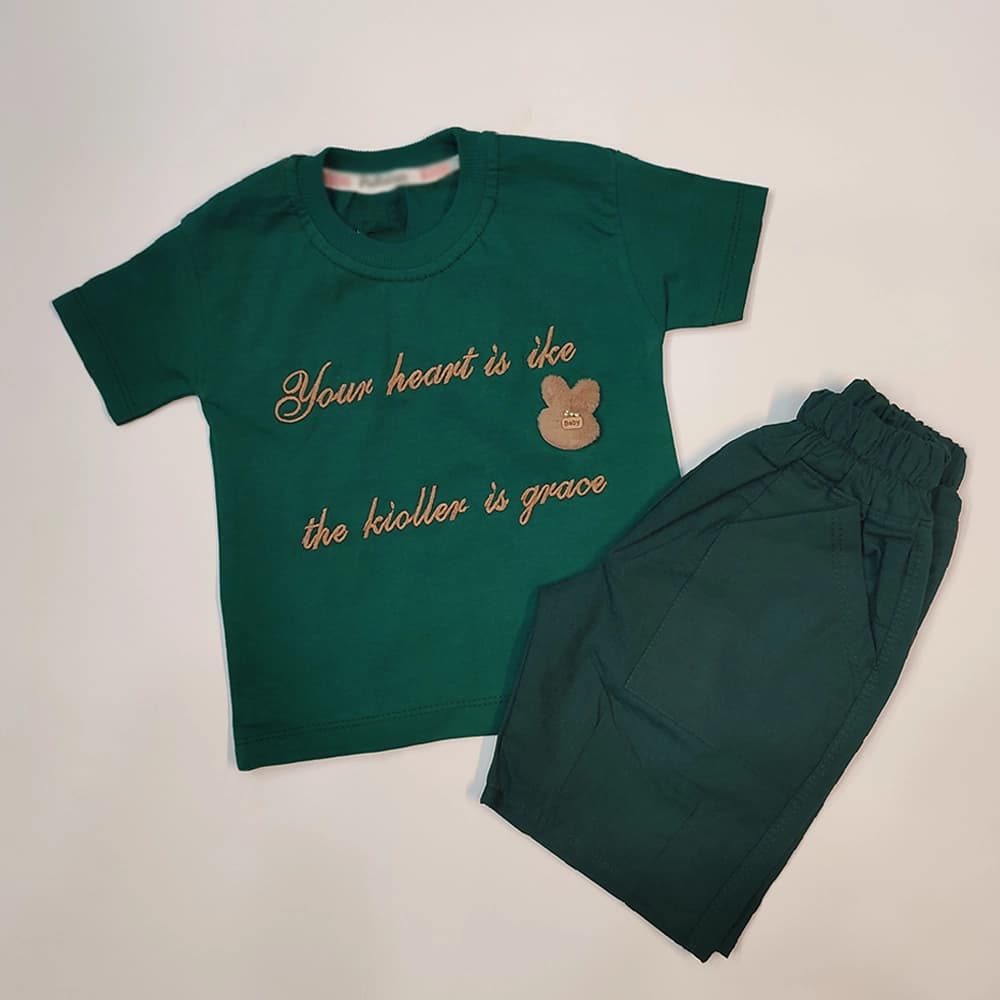 تیشرت شلوارک لینن دخترانه Rabbit Small — تصویر ۲