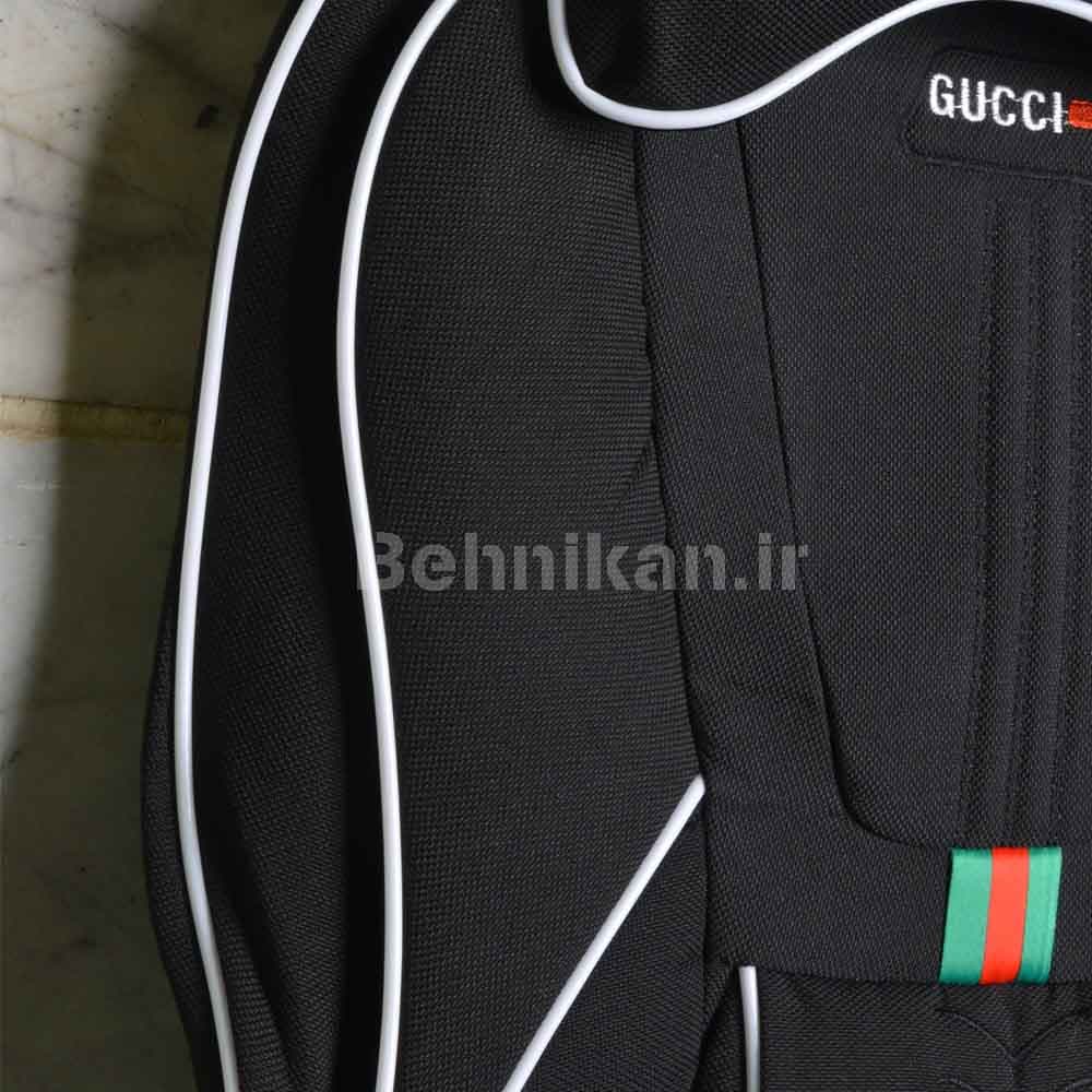 روکش صندلی پارچه برزنت سنگین طرح GUCCI برند رایکو مناسب ال90 کد — تصویر ۷