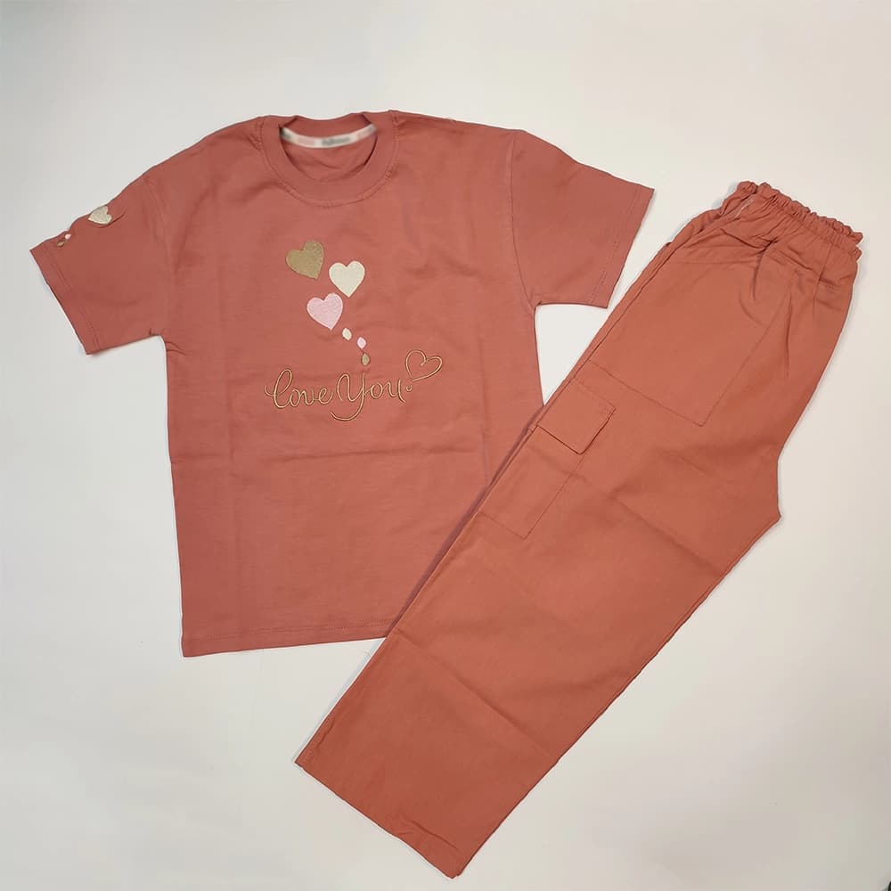 تیشرت شلوار لینن دخترانه 3Hearts — تصویر ۲