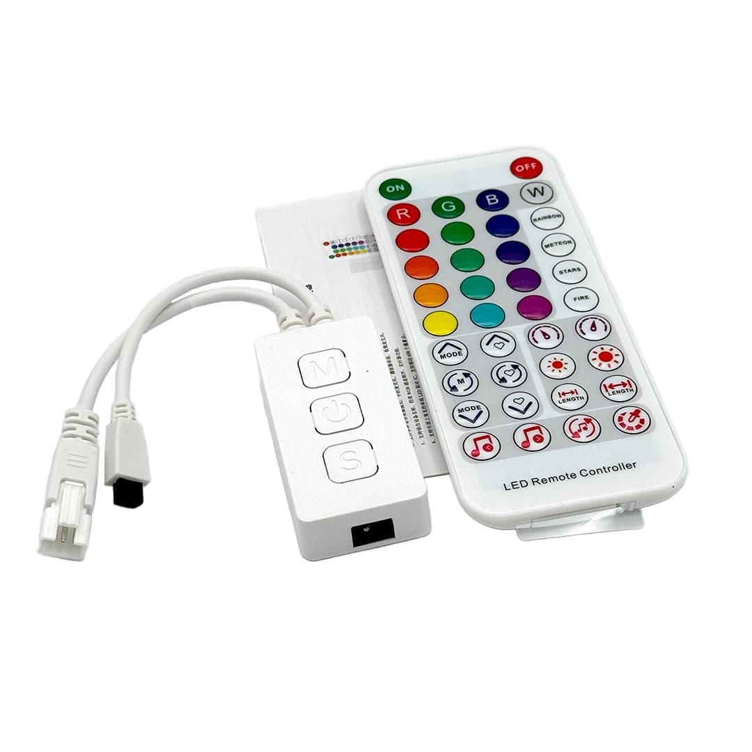 ریموت کنترل از راه دور نور و صدا با ۲۸ برنامه مخصوص ریسه RGB تک خروجی — تصویر ۴