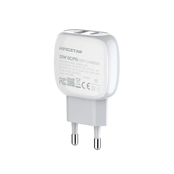شارژر دیواری 20 وات کینگ استار مدل KW252PD — تصویر ۳