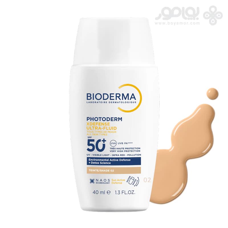 ضد آفتاب رنگی اولترا فلوئید بایودرما XDEFENSE حاوی +SPF50 شماره 02 — تصویر ۲