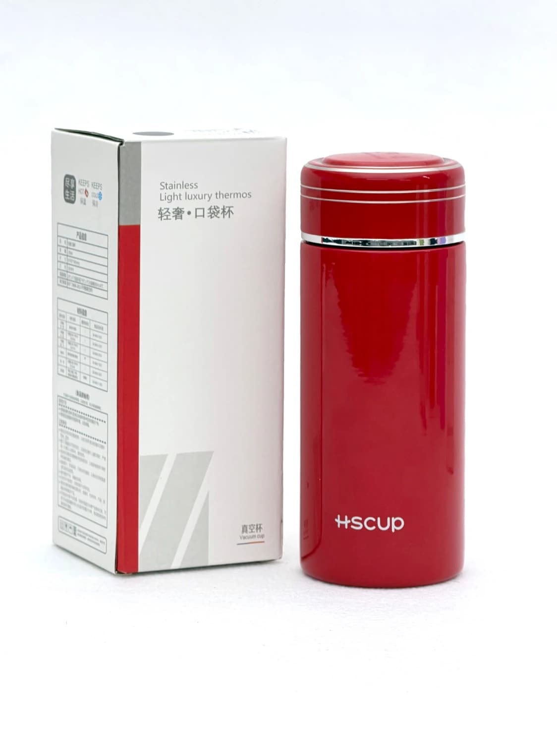 مینی فلاسک استیل HSCUP براق 230ML — تصویر ۶