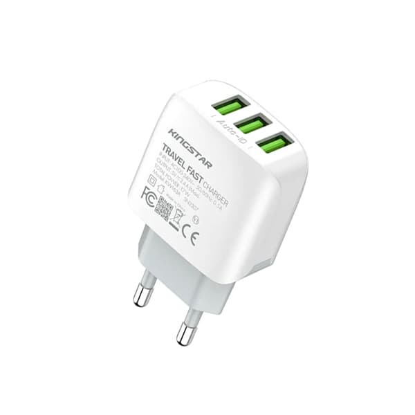 شارژر دیواری 17 وات کینگ استار مدل KW163C (همراه با کابل)