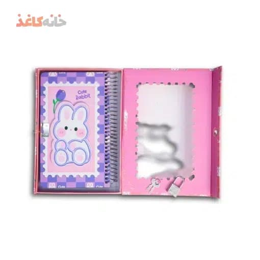 دفتر خاطرات قفل دار (قاب دار) سویل طرح خرگوش — تصویر ۵