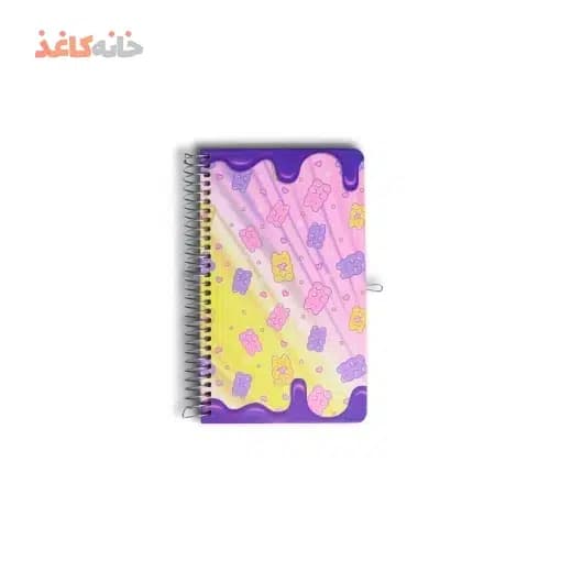 دفتر خاطرات قفل دار (قاب دار) سویل طرح پاستیل خرسی — تصویر ۵
