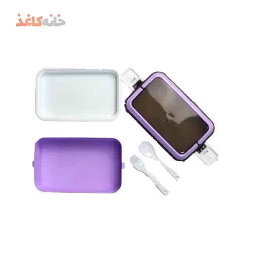 ظرف غذا 1 طبقه کارا رنگ بنفش — تصویر ۴