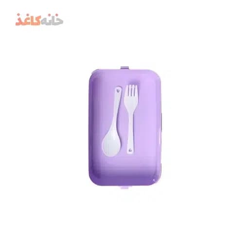 ظرف غذا 1 طبقه کارا رنگ بنفش — تصویر ۳