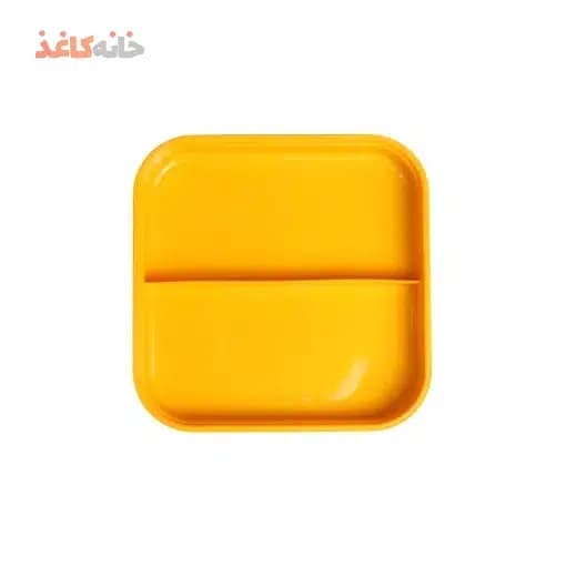 ظرف غذا مربع 1 طبقه انکیسا کد 101 رنگ نارنجی — تصویر ۲