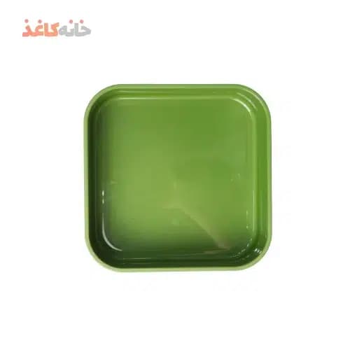 ظرف غذا مربع 1 طبقه انکیسا کد 101 رنگ سبز — تصویر ۳