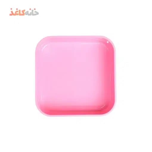 ظرف غذا مربع 1 طبقه انکیسا کد 101 رنگ صورتی — تصویر ۲