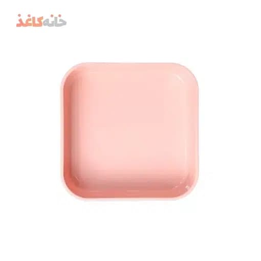 ظرف غذا مربع 1 طبقه انکیسا کد 101 رنگ گلبهی — تصویر ۳