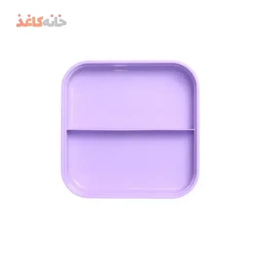 ظرف غذا مربع 1 طبقه انکیسا کد 101 رنگ بنفش — تصویر ۲