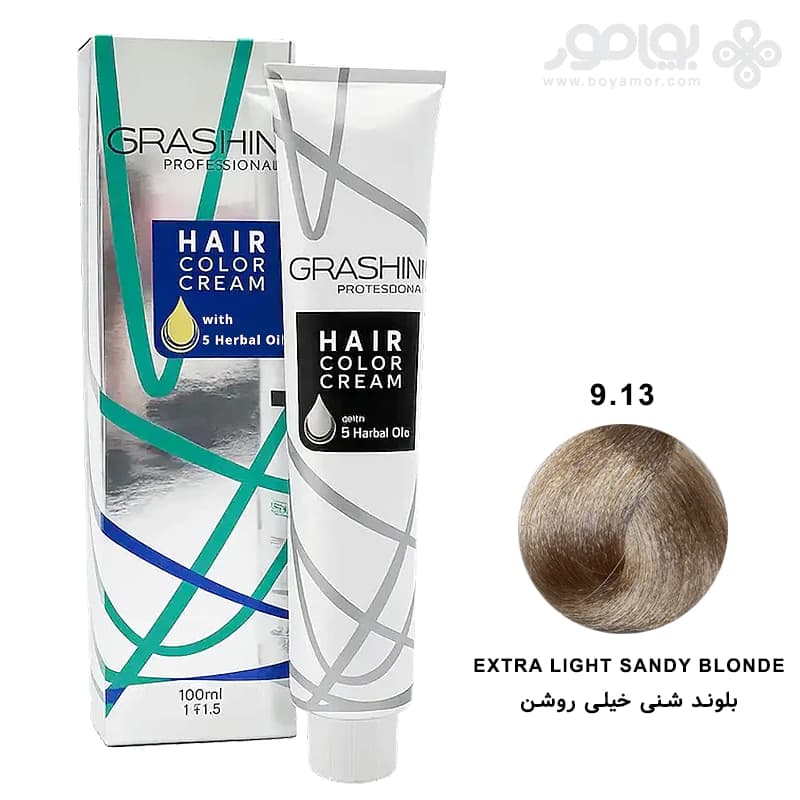 رنگ موی گراشین شماره 9.13 بلوند شنی خیلی روشن