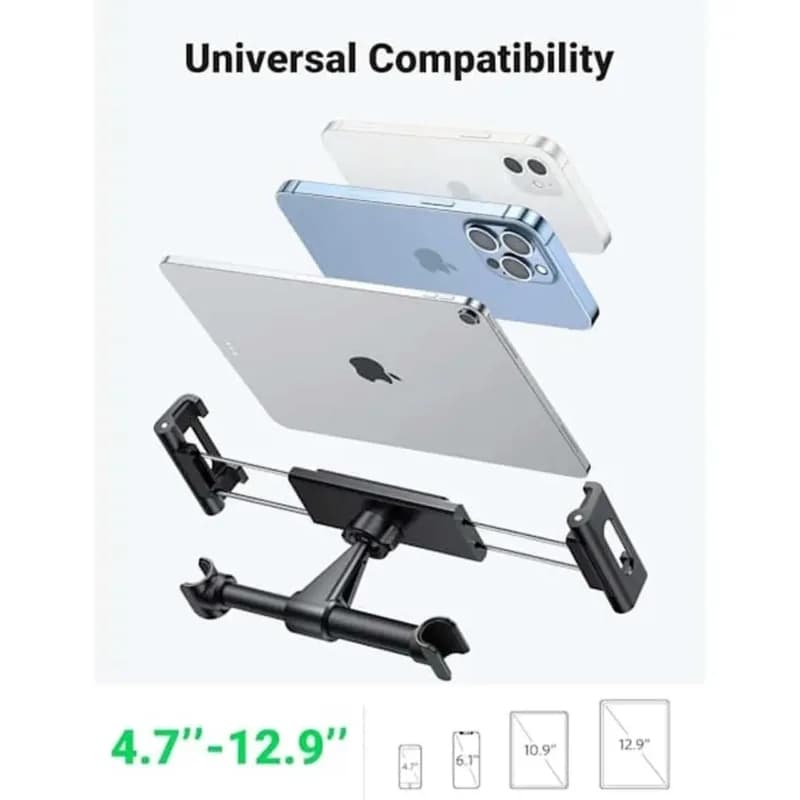هولدر گوشی موبایل مخصوص پشت صندلی خودرو UGREEN مدل LP160-60108 – مشکی — تصویر ۷