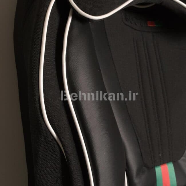 روکش صندلی پارچه برزنت سنگین طرح GUCCI برند رایکو مناسب پژو 405 جدید slx (کوهاندار) کد 58731 — تصویر ۴