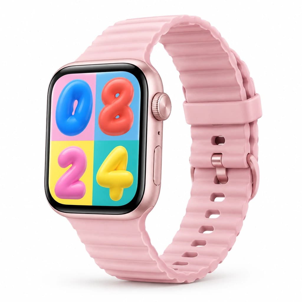 ساعت هوشمند زنانه Keqiwear مدل KW87 mini به همراه ۷ بند متنوع
