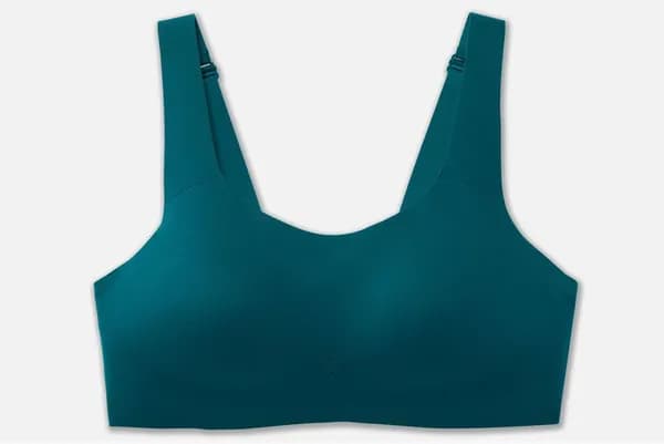 سوتین ورزشی زنانه Brooks Dare Scoopback Run Bra رنگ Deep Sea / Lime | زیتونکمپ — تصویر ۴