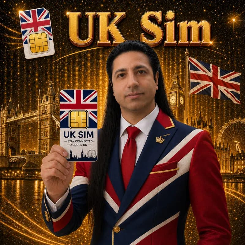 سیم‌ کارت انگلیس نایت‌سیم 🇬🇧 | دائمی، بین‌المللی