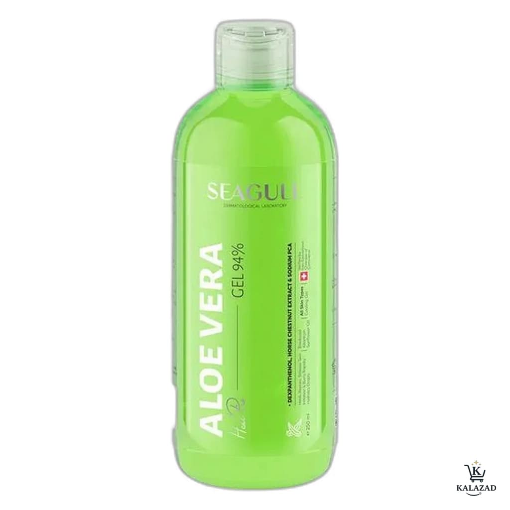 ژل افتر سان Seagull مدل Aloe Vera قابل استفاده بعد از آفتاب سوختگی حجم 250 میل