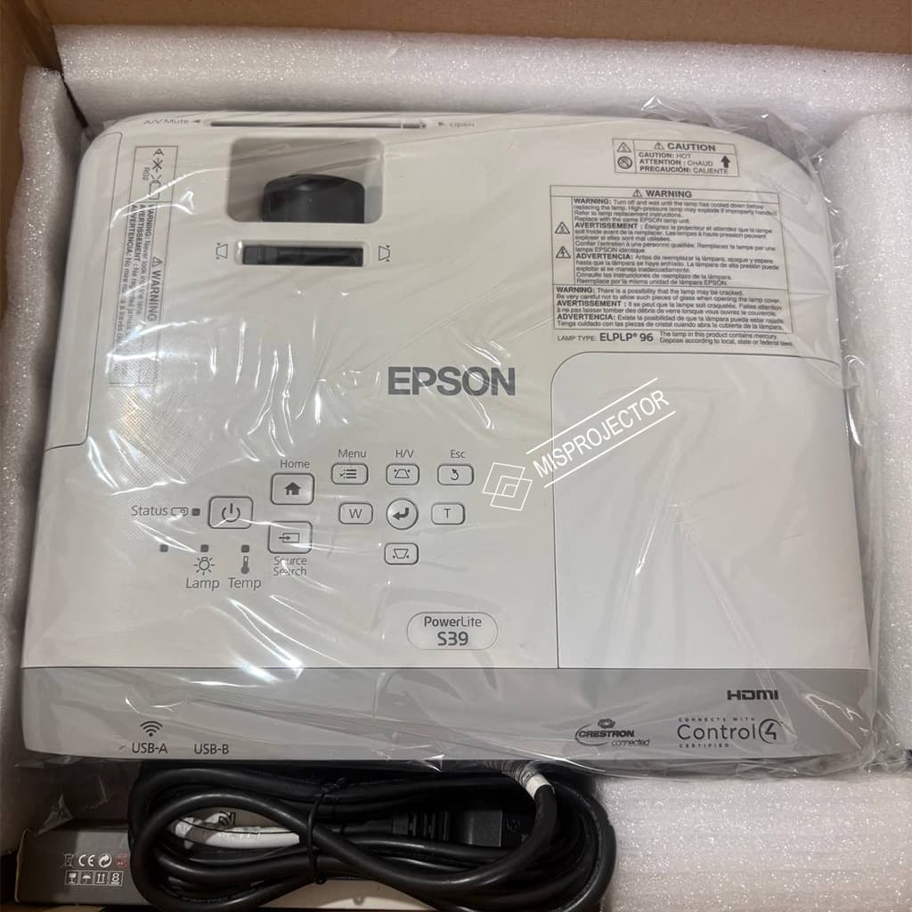ویدئو پروژکتور استوک اپسون EPSON PowerLite S39 با لامپ نو
