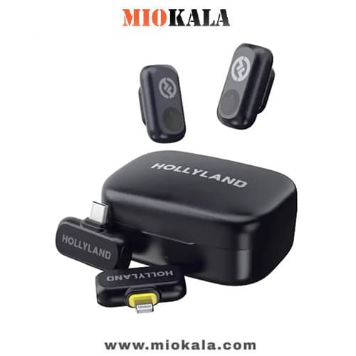 میکروفون یقه ای بیسیم Hollyland Lark A1 Combo 2 Person Wireless Microphone — تصویر ۲