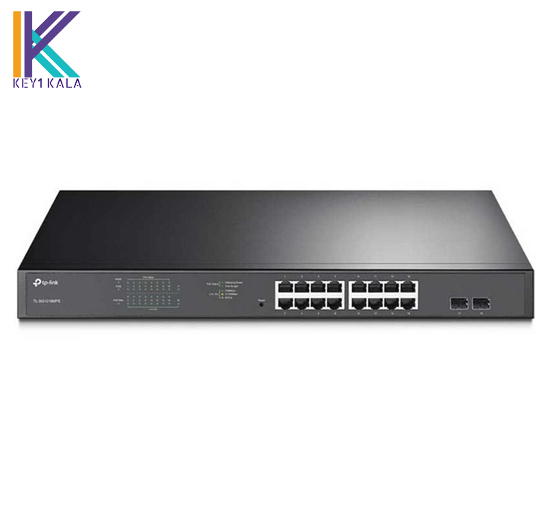 سوئیچ گیگابیت ۱۶ پورت تی‌پی‌لینک مدل ‌TL-SG1218MPE