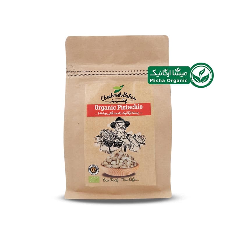 پسته ارگانیک احمد آقایی شور چشمه بهار – 340 گرمی