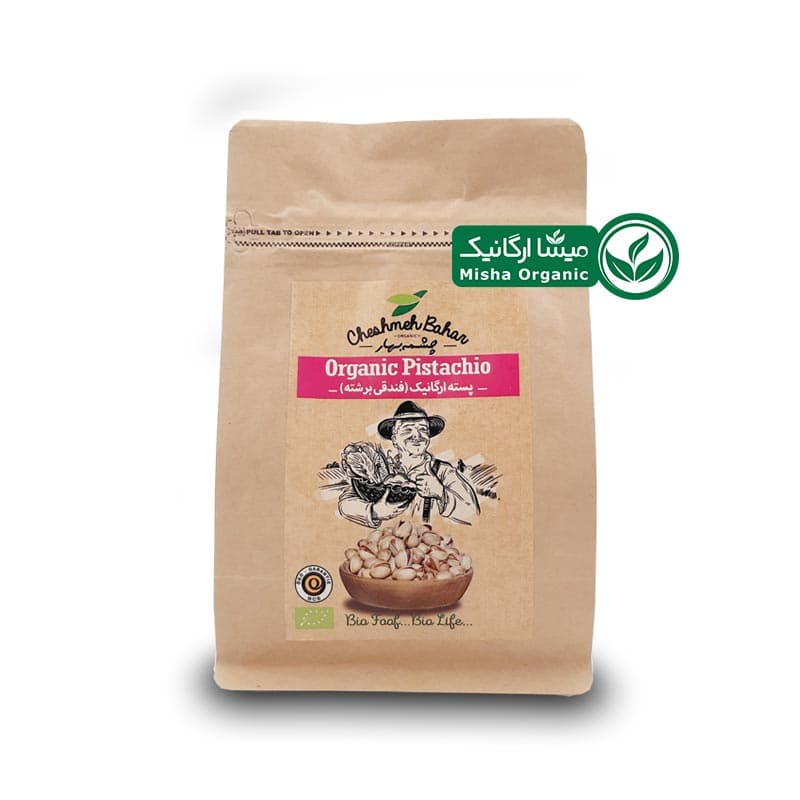 پسته ارگانیک فندقی شور چشمه بهار – 340 گرمی