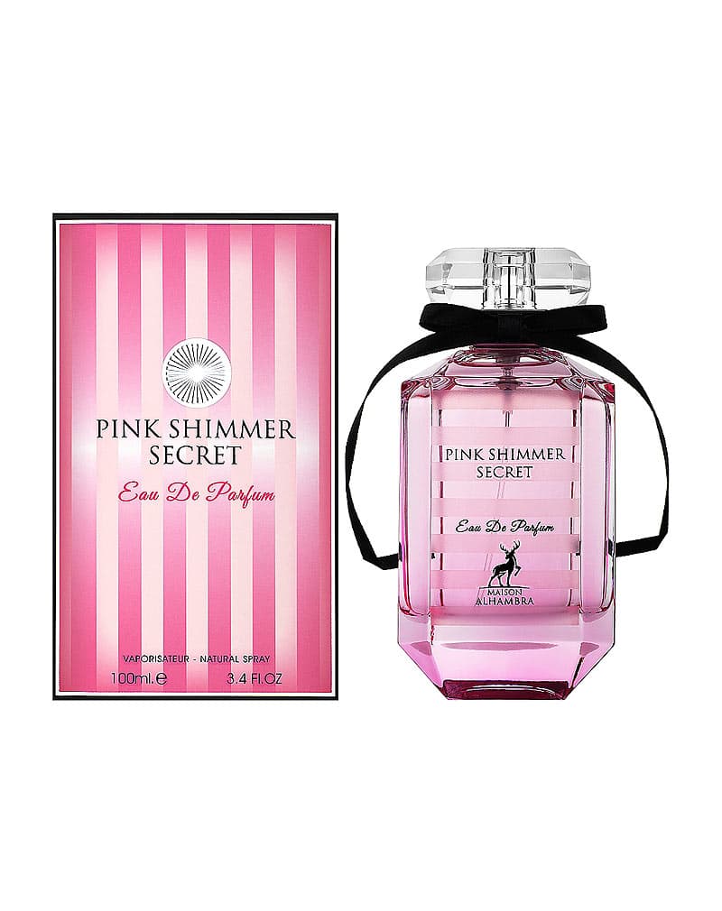 ادکلن زنانه الحمبرا Pink Shimmer Secret مشابه ویکتوریا سکرت بامب شل — تصویر ۲