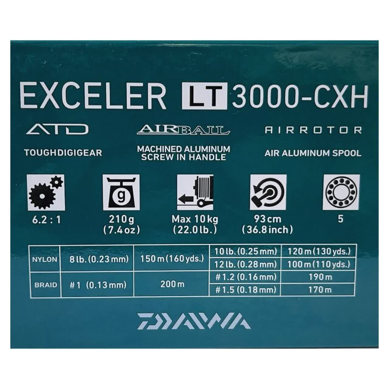 چرخ ماهیگیری دایوا اکسلر DAIWA EXCELER LT 3000-CXH — تصویر ۶