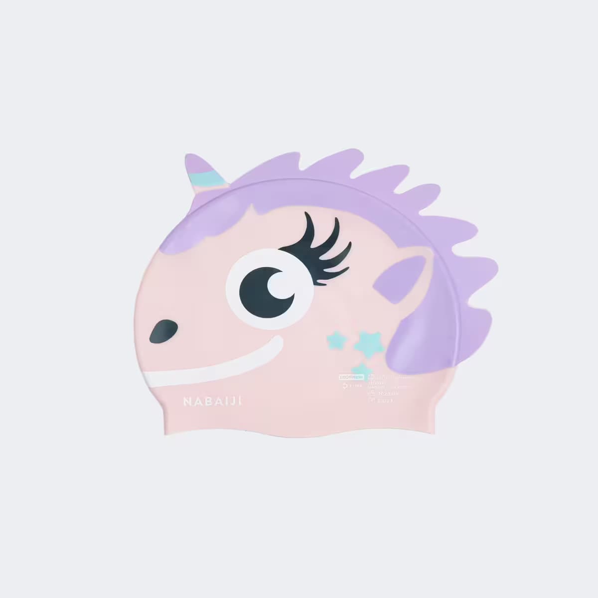 🦄 کلاه شنای سیلیکونی طرح یونیکورن صورتی-بنفش | زیتون‌کمپ