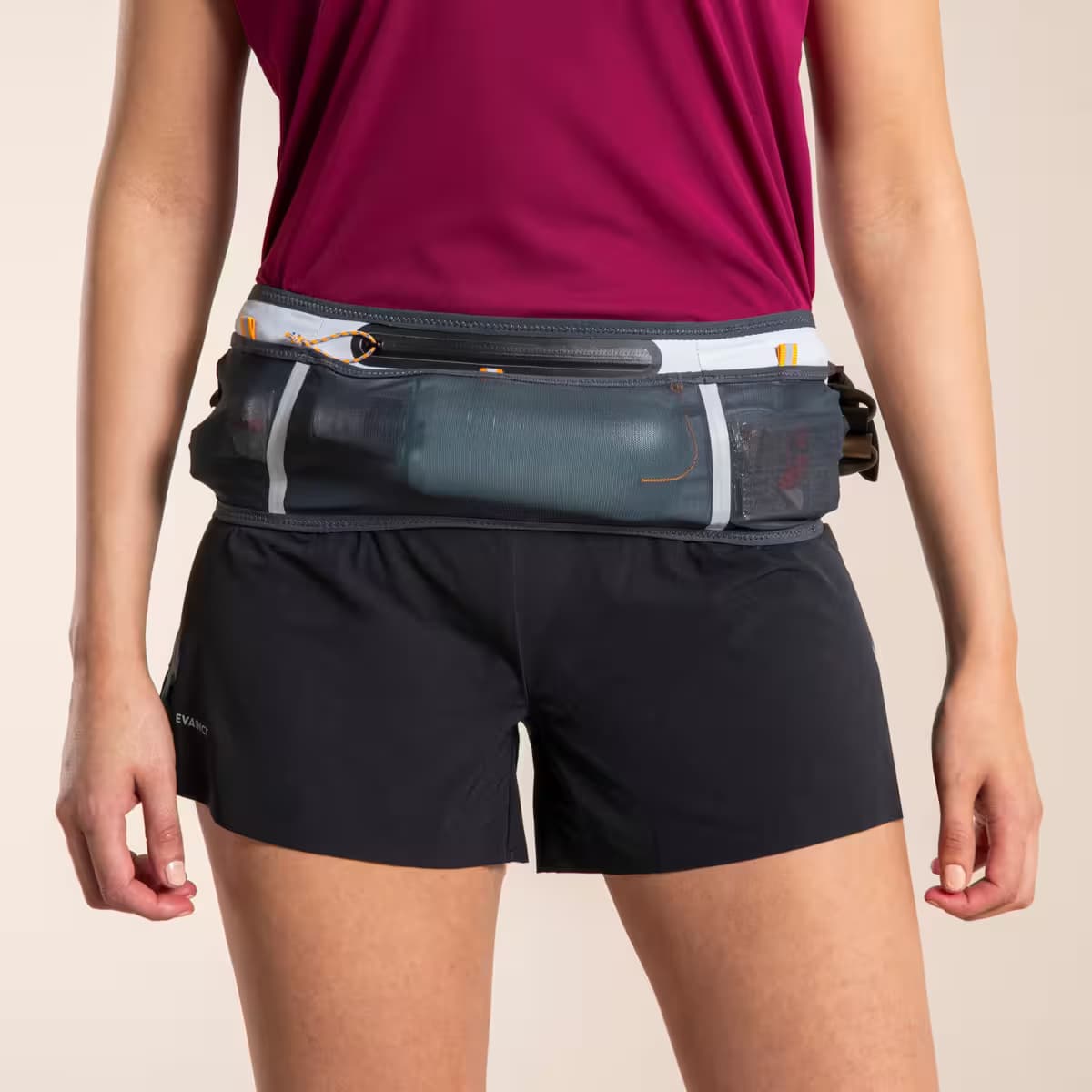 ✅ كمربند تريلرانينگ Kiprun Belt 900 – بزرگسال خاكستري مشكي مديوم/لارج — تصویر ۳