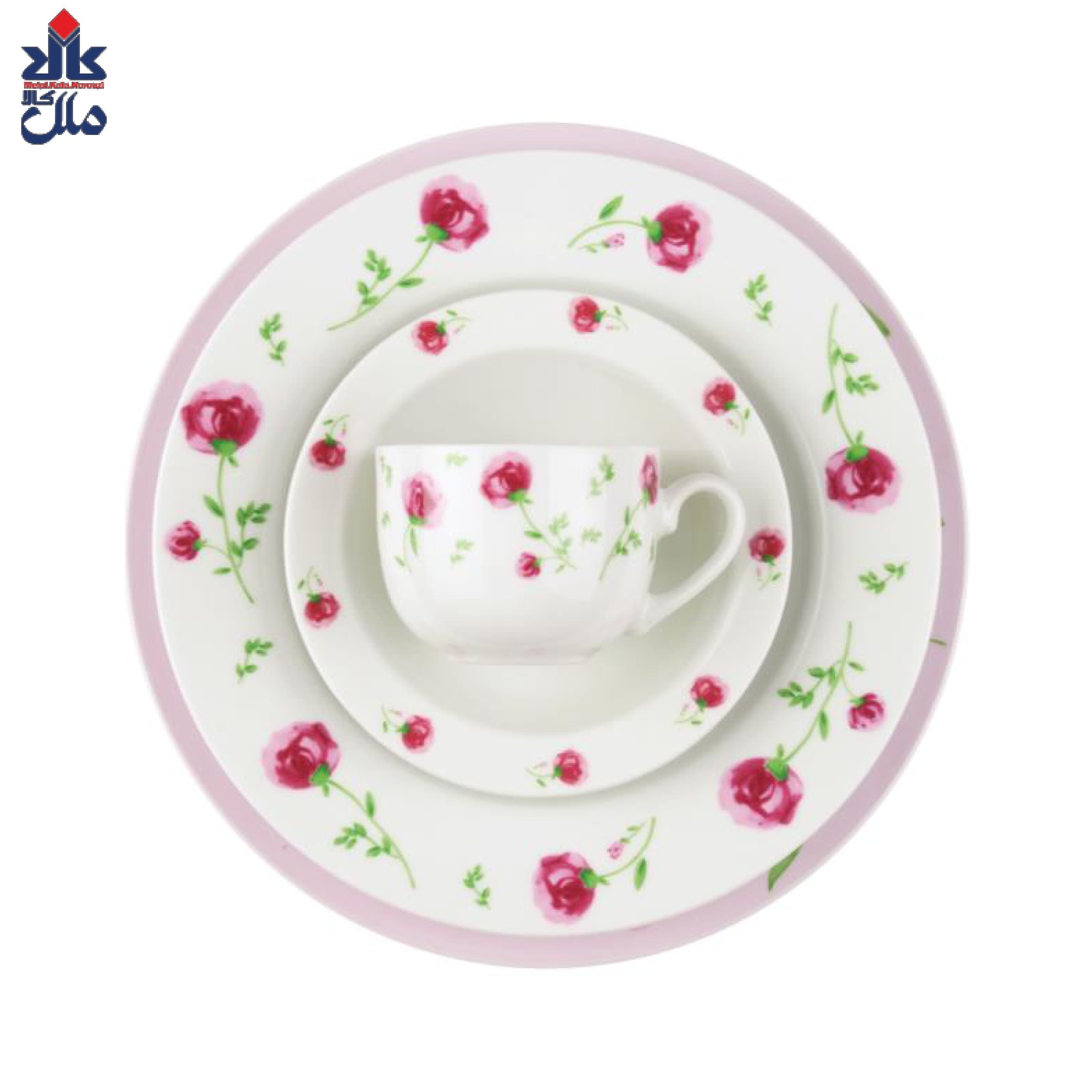 سرویس چینی 102 پارچه کامل پینک رز