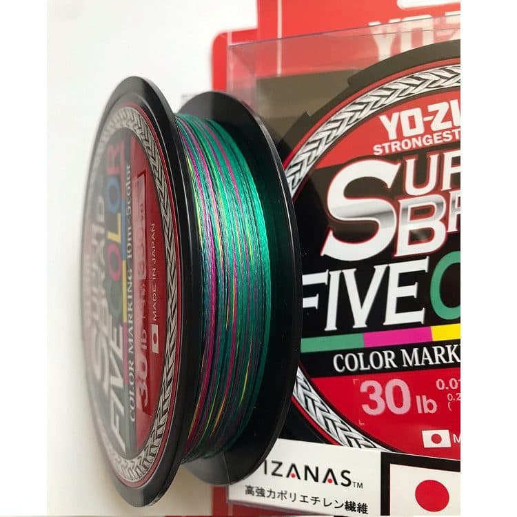 نخ براید Yo-Zuri SuperBraid پنجرنگ (5 Color)