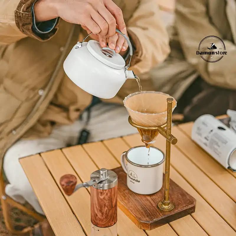 🫕 Naturehike ست قابلمه اورجینال CNK2450CF013 | زیتون کمپ — تصویر ۷