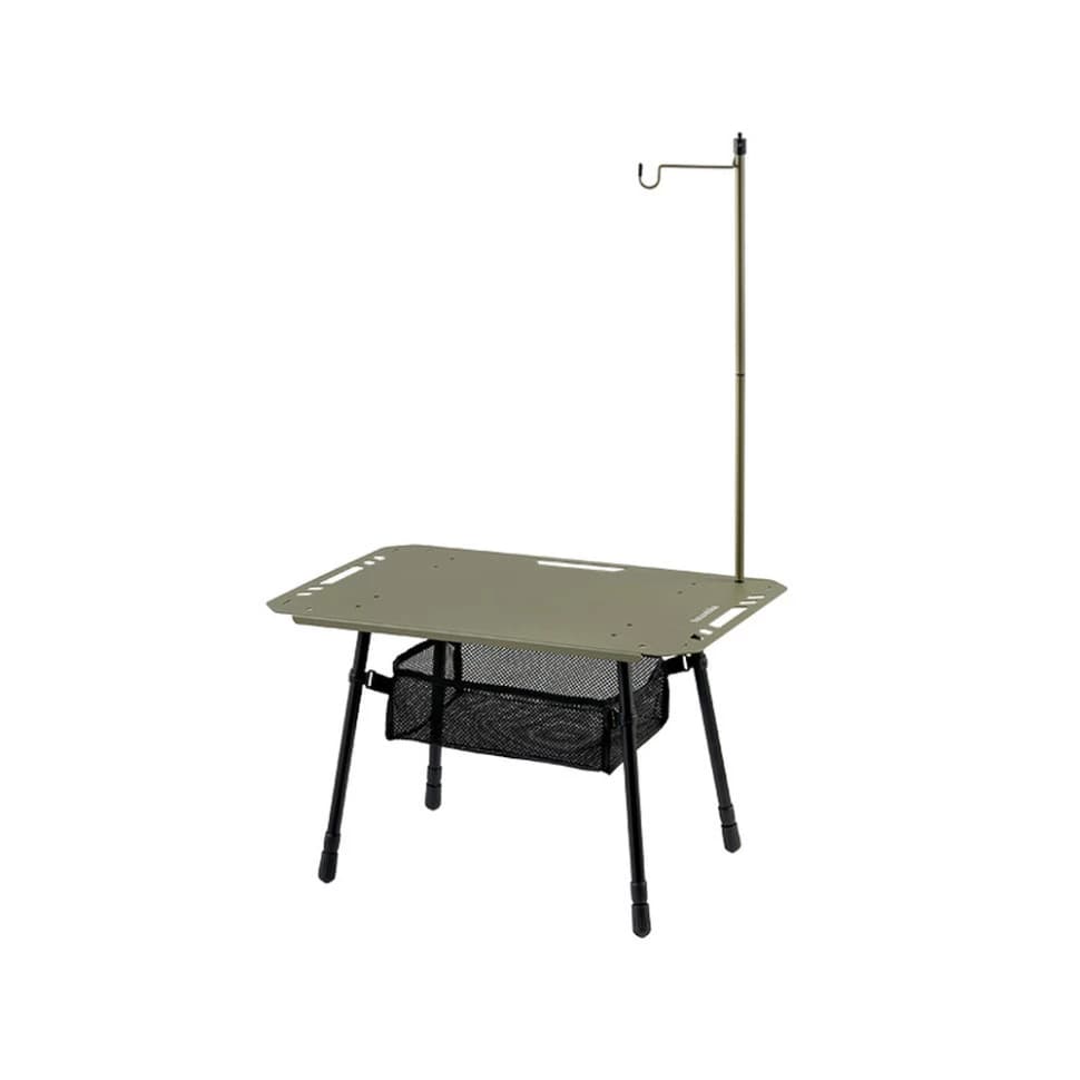 🪑 میز تاکتیکال کمپینگ و آشپزی Naturehike Simple Star H02 مدل CNK2450JJ025 (Single Panel) با پایه قابل تنظیم و میله آویز چراغ
