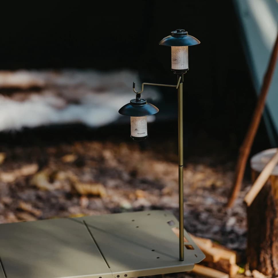 🪑 میز تاکتیکال کمپینگ و آشپزی Naturehike Simple Star H02 مدل CNK2450JJ025 (Single Panel) با پایه قابل تنظیم و میله آویز چراغ — تصویر ۴