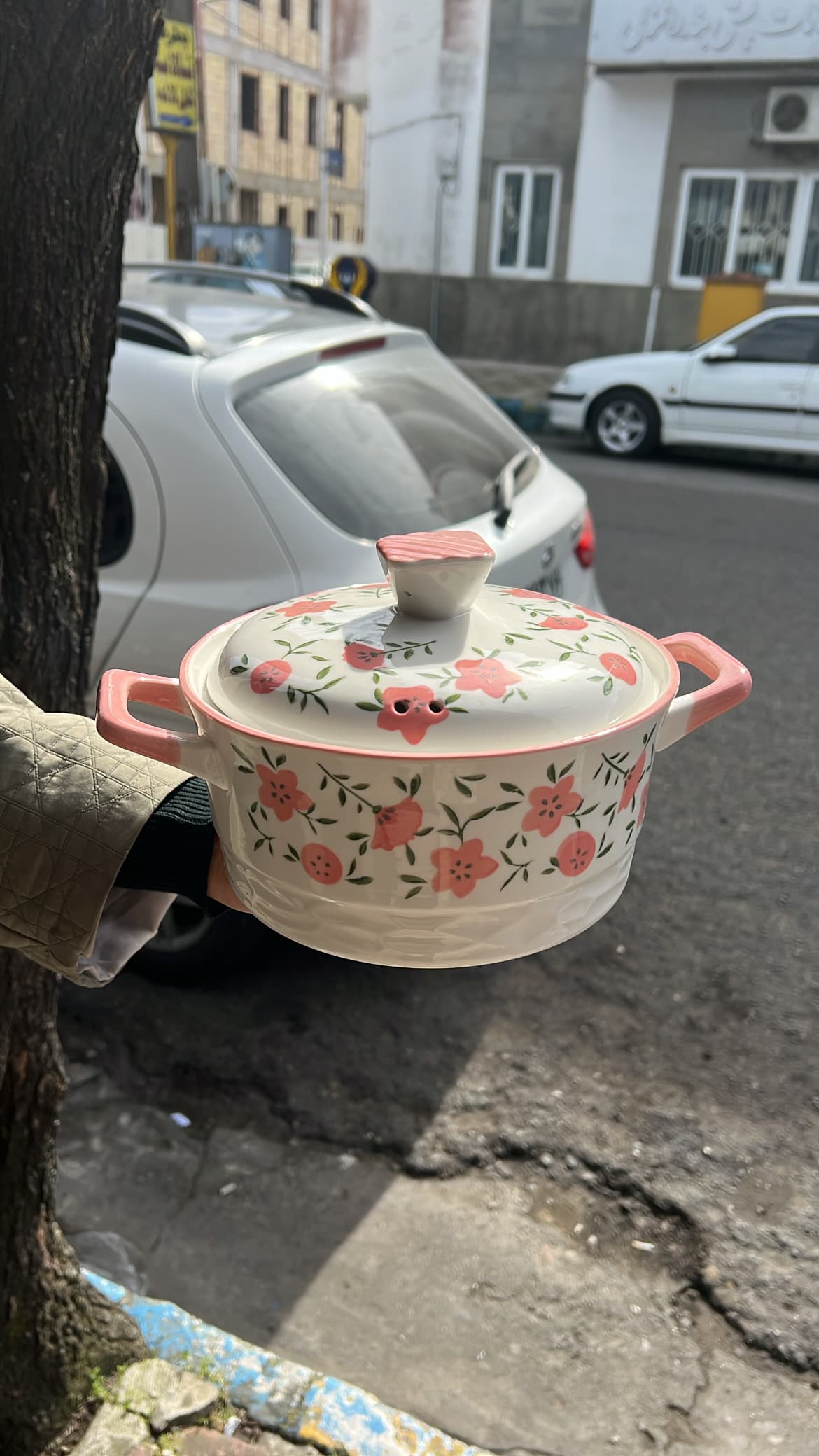 ظروف سرامیکی گل صورتی — تصویر ۷