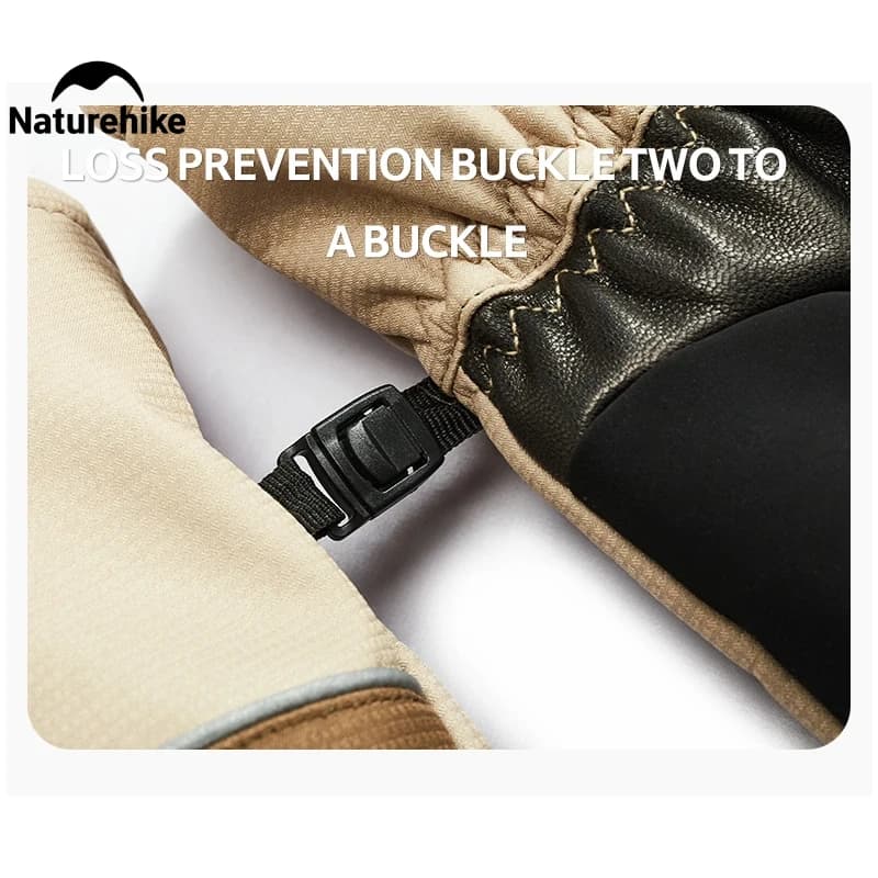 🧤 دستکش Naturehike مدل CYY2342KC010 – ضد‌باد، عایق حرارتی PrimaLoft و کف چرمی طبیعی — تصویر ۸