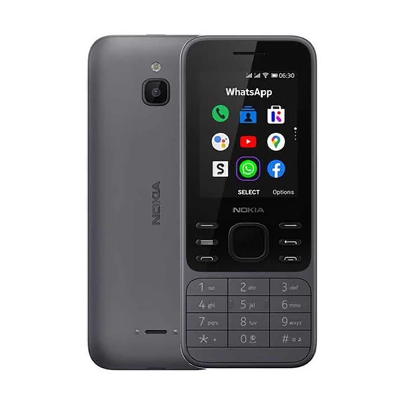 گوشی موبایل Nokia مدل 6300 دو سیم کارت 4G با ظرفیت 4GB – ذغالی